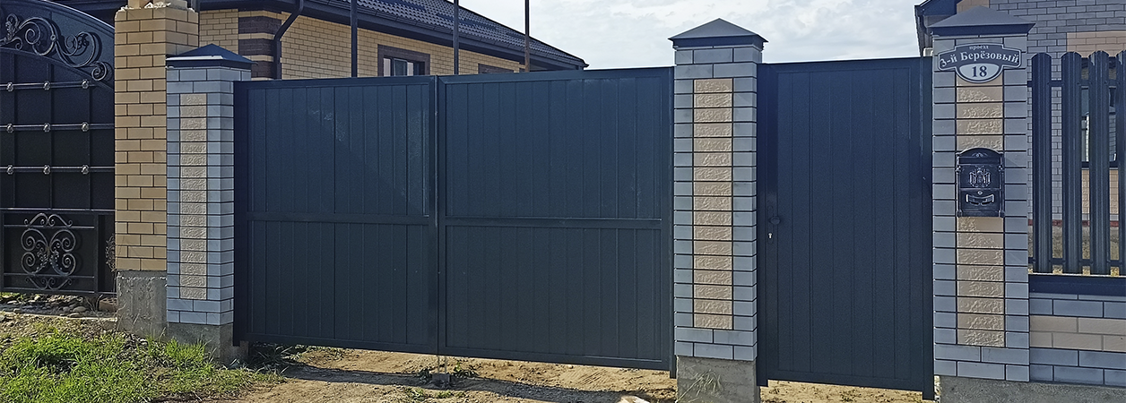 Въездные ворота в Иноземцево под ключ