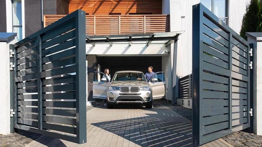 распашные ворота в Иноземцево